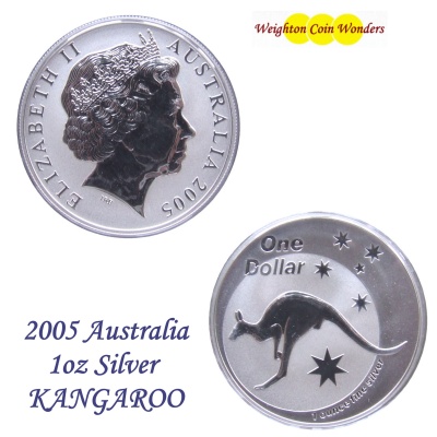 2005 Silver 1oz KANGAROO